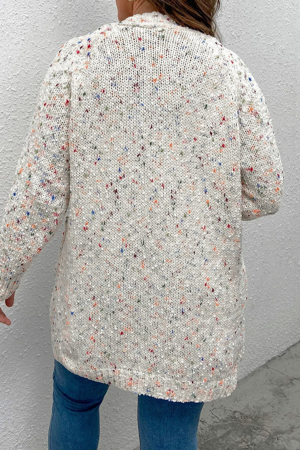 White Speckled Cardigan