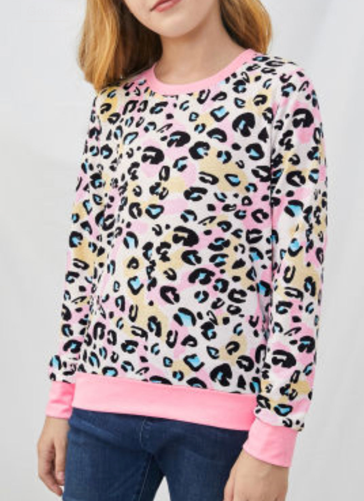 Girls Leopard Long Sleeve